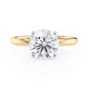 18K Yellow Gold Rounded 2mm Solitaire engagement ring 18K Yellow Gold Rounded 2mm Solitaire engagement ring