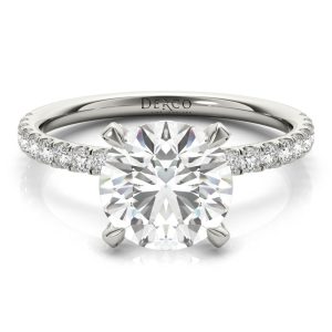 14K White Gold Diamond Prong Engagement Ring 14K White Gold Diamond Prong Engagement Ring