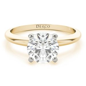 18K Yellow Gold Solitaire 4 Prong Engagement Ring 18K Yellow Gold Solitaire 4 Prong Engagement Ring