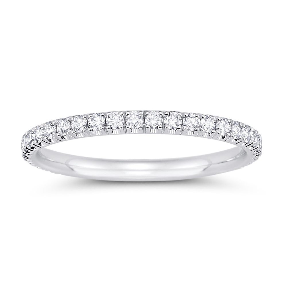 Platinum Petite Diamond Eternity Wedding Band