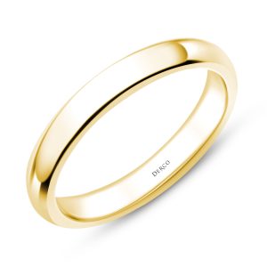 18K Yellow Gold Comfort Fit Wedding Band (3mm)