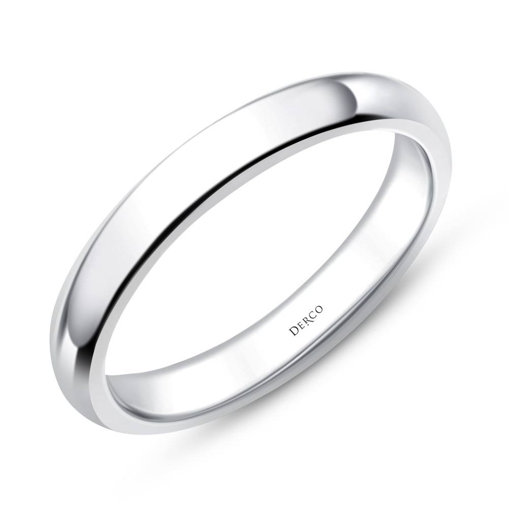 Platinum Comfort Fit Wedding Band (3mm)