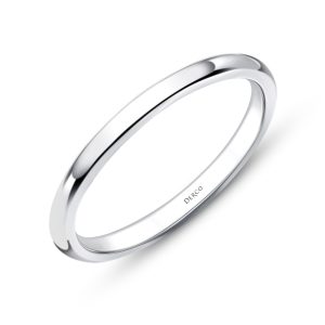 Platinum Petite Comfort Fit Wedding Band (2mm)