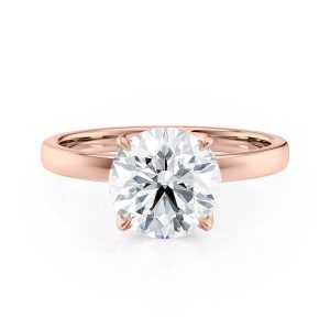 14K Rose Gold Tulip Solitaire engagement ring