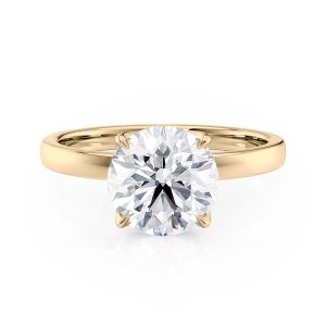 18K Yellow Gold Tulip Solitaire engagement ring 18K Yellow Gold Tulip Solitaire engagement ring