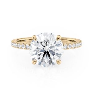 18K Yellow Gold Floating Engagement Ring 18K Yellow Gold Floating Engagement Ring