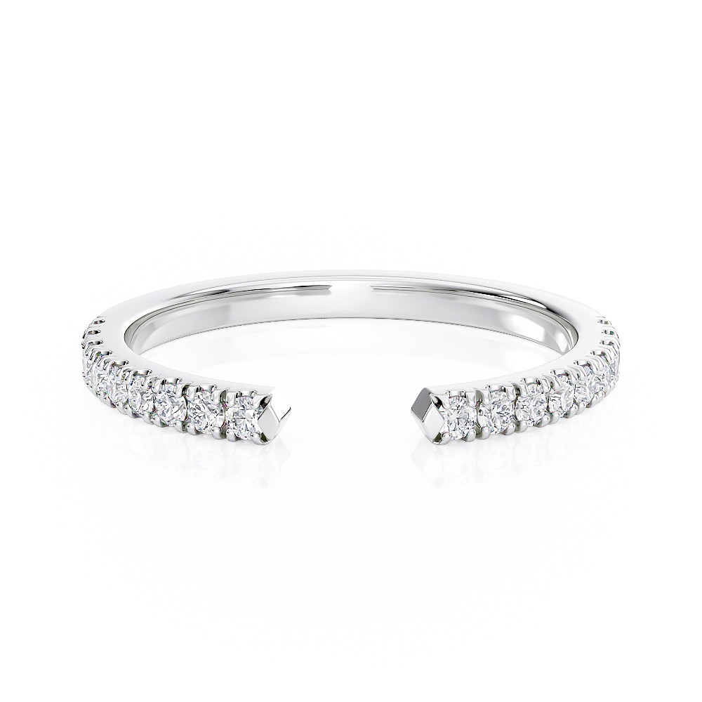 Platinum Diamond Open Band