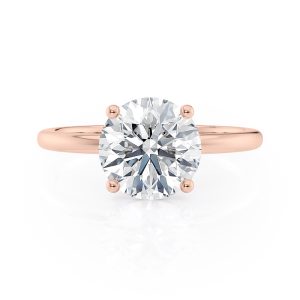14K Rose Gold Basket Solitaire Engagement Ring 14K Rose Gold Basket Solitaire Engagement Ring