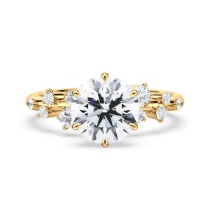18K Yellow Gold Snow Drift Engagement Ring 18K Yellow Gold Snow Drift Engagement Ring