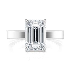 14K White Gold Solitaire Cigar Band 14K White Gold Solitaire Cigar Band