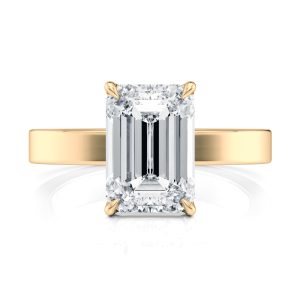 14K Yellow Gold Solitaire Cigar Band 14K Yellow Gold Solitaire Cigar Band