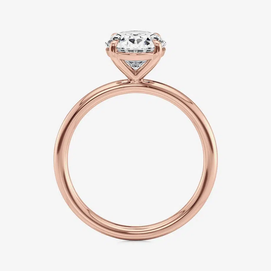 Rose Gold Oval Engagement Rings