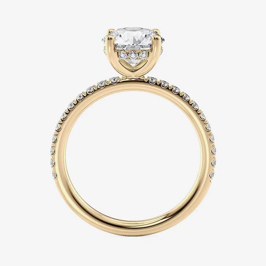 Hidden Halo Engagement Rings