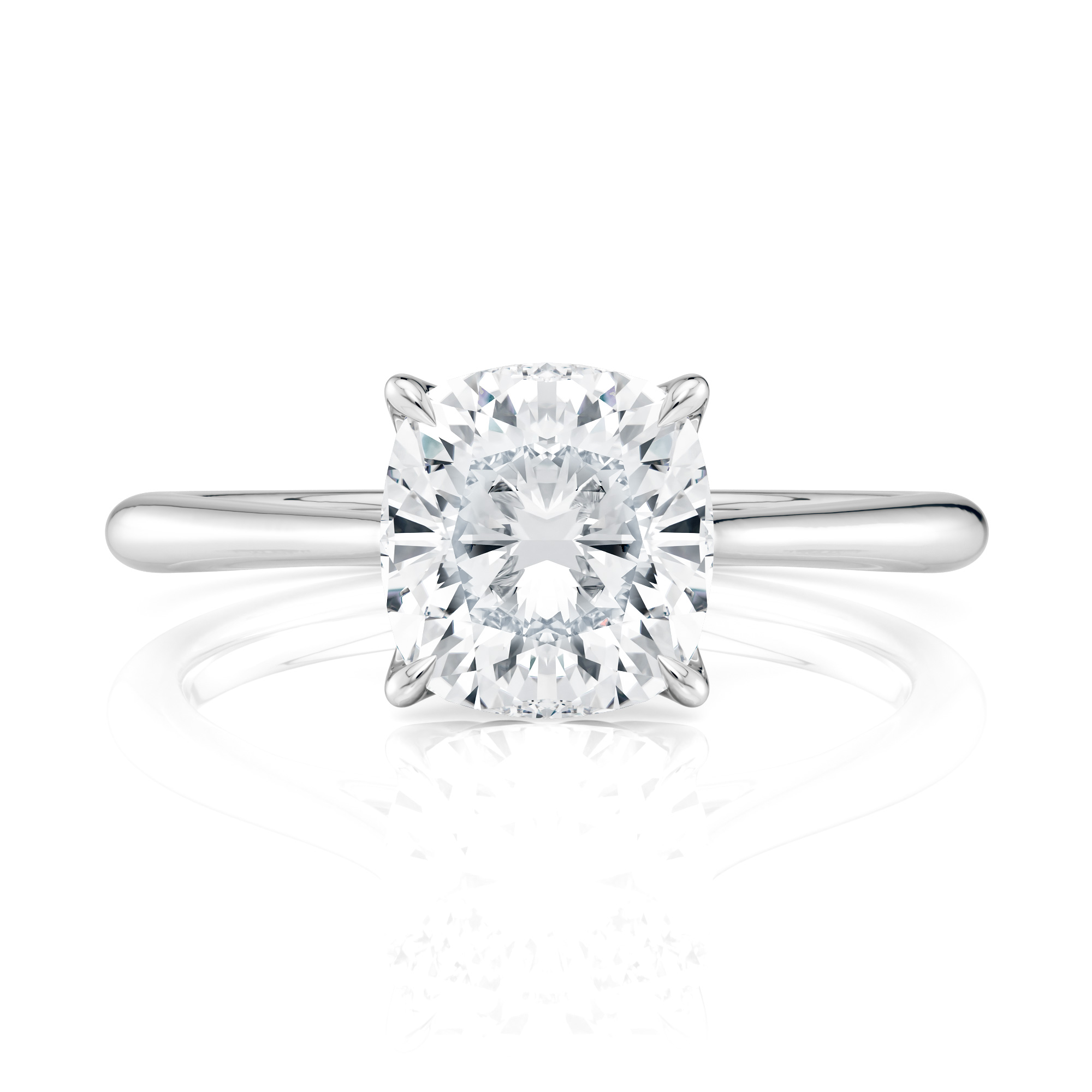 Platinum Cushion Cathedral Petal
